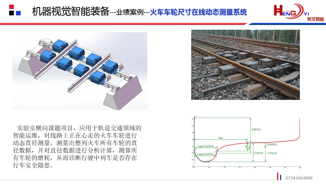 火车车轮尺寸在线动态测量系统